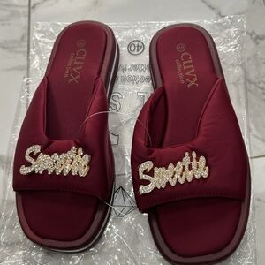 Culv X Women's Burgundy Sweetie Slippers